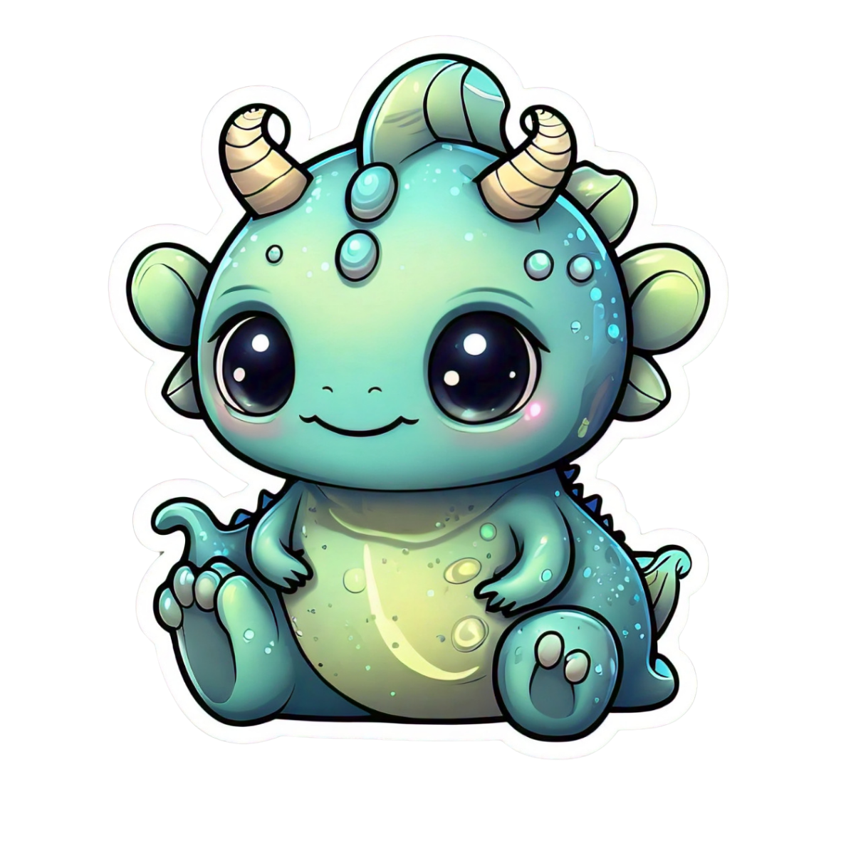 25-Piece Sea Monster Sticker Set – Cute Ocean Creatures Digital Clipart (SVG/PNG)