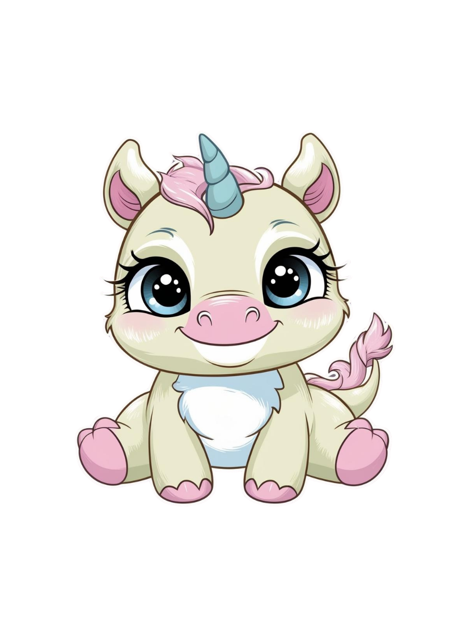 Baby Unicorn tee-shirt design