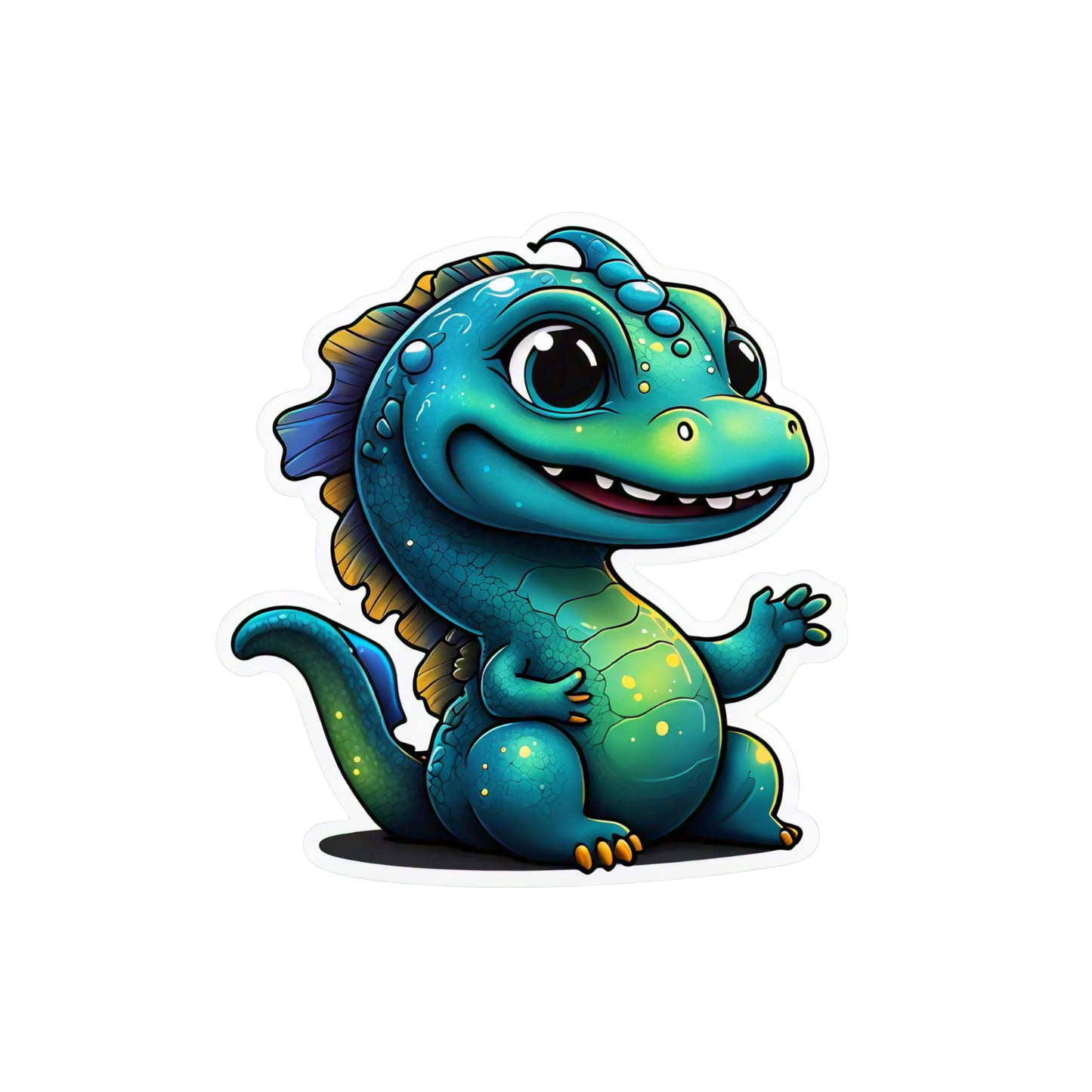 25-Piece Sea Monster Sticker Set – Cute Ocean Creatures Digital Clipart (SVG/PNG)