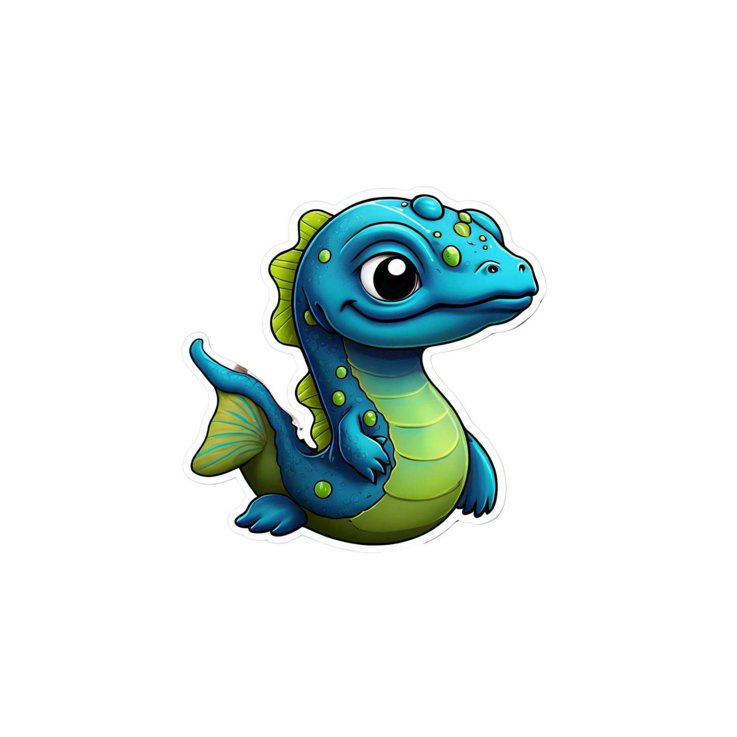 25-Piece Sea Monster Sticker Set – Cute Ocean Creatures Digital Clipart (SVG/PNG)