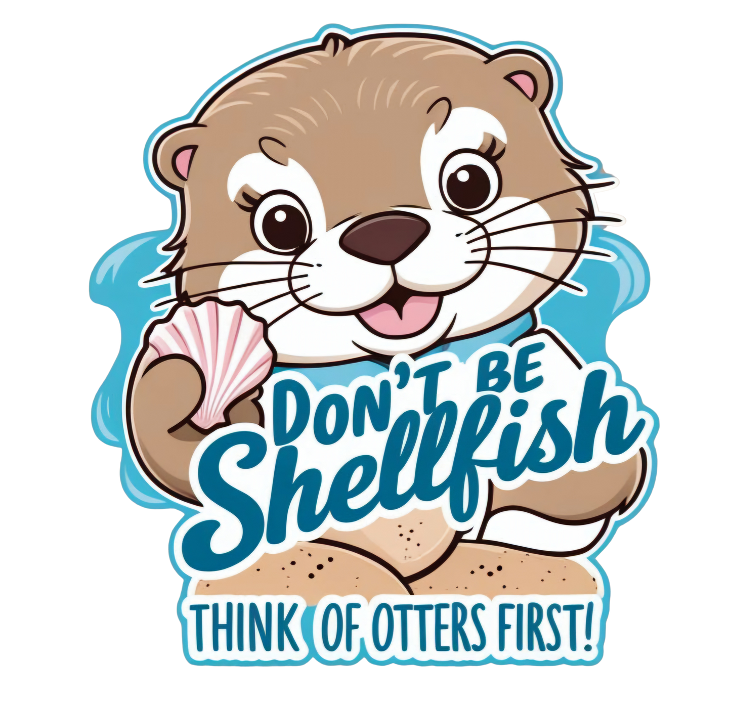 Don't be shellfish tee-shirt design