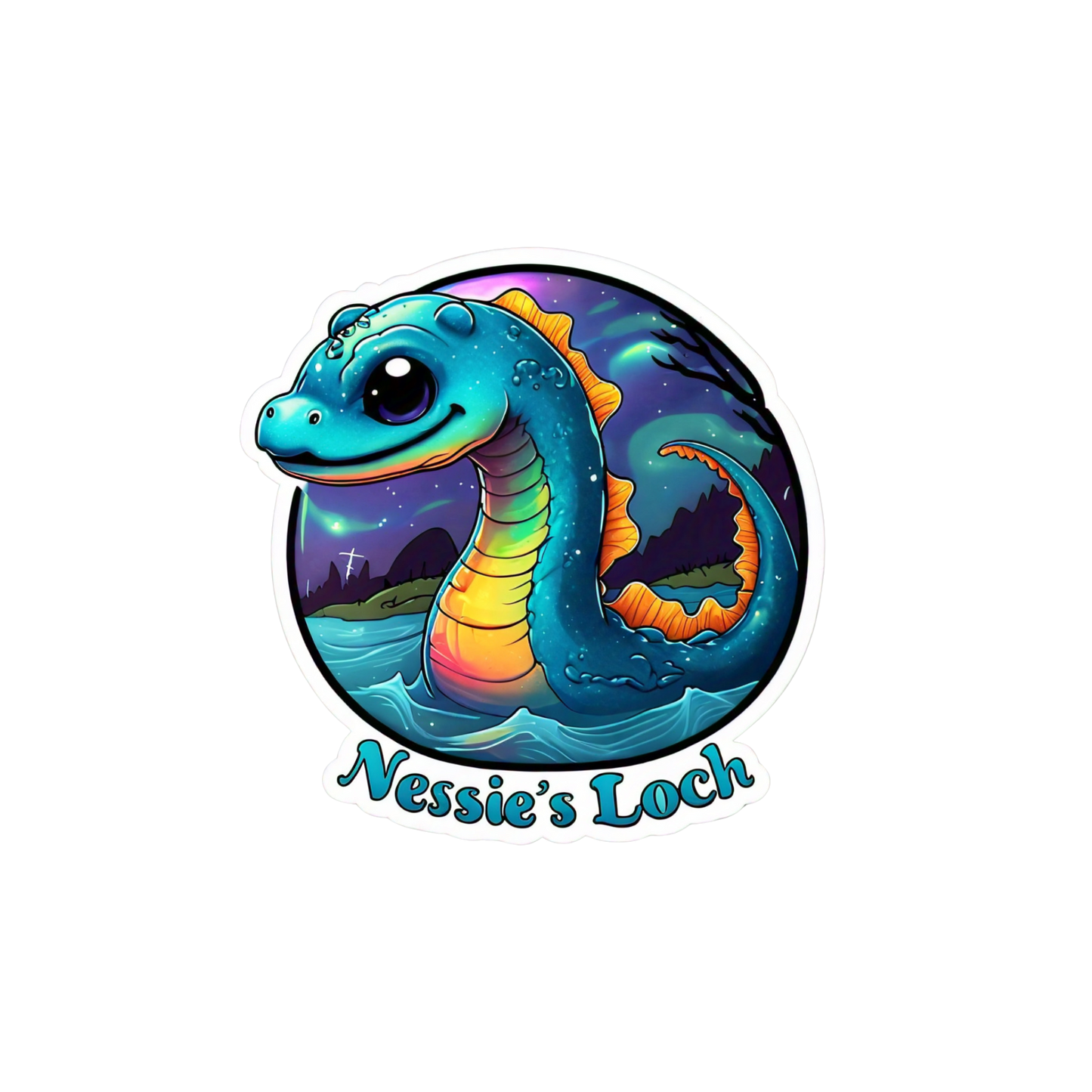 25-Piece Sea Monster Sticker Set – Cute Ocean Creatures Digital Clipart (SVG/PNG)