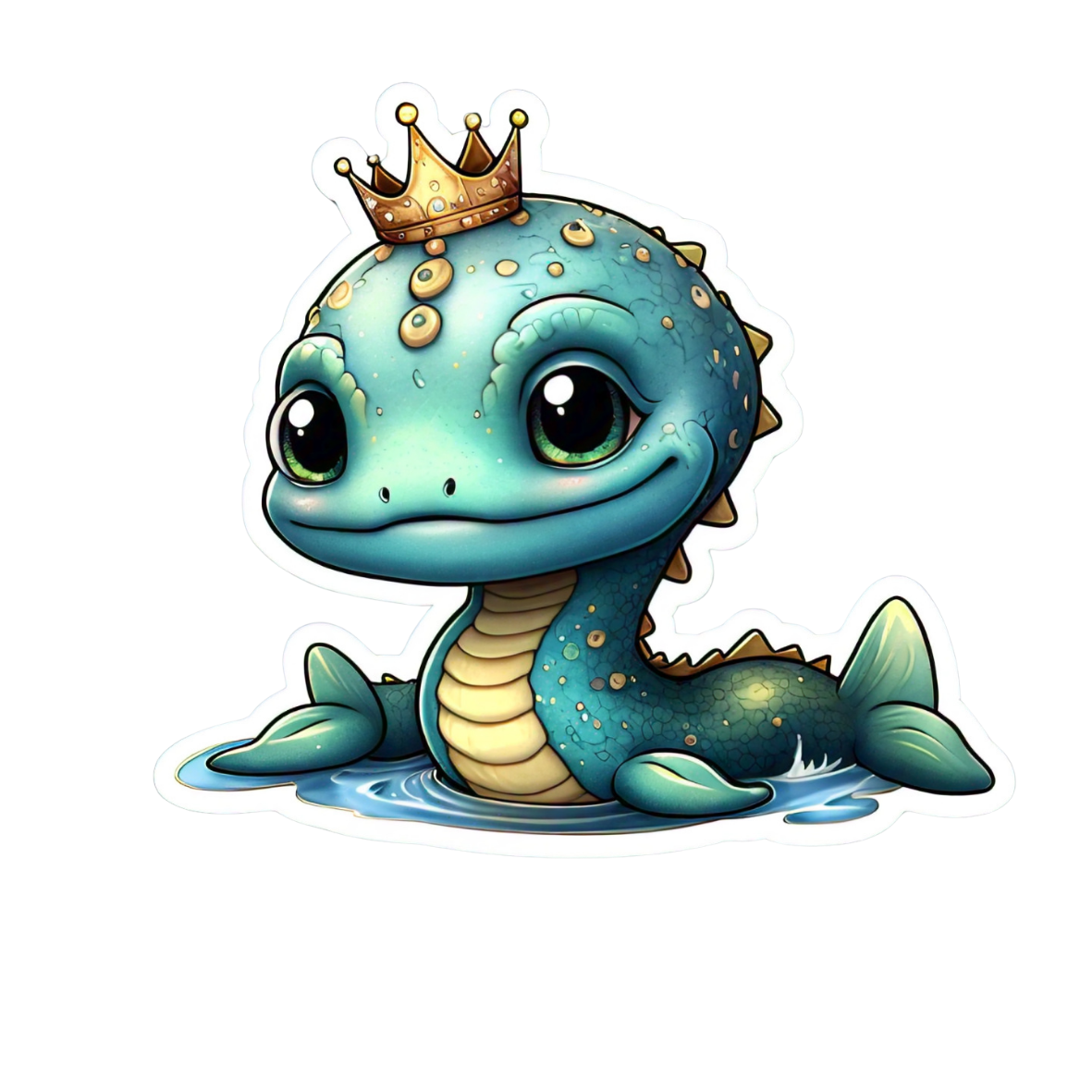 Adorable Sea Monster Sticker Set