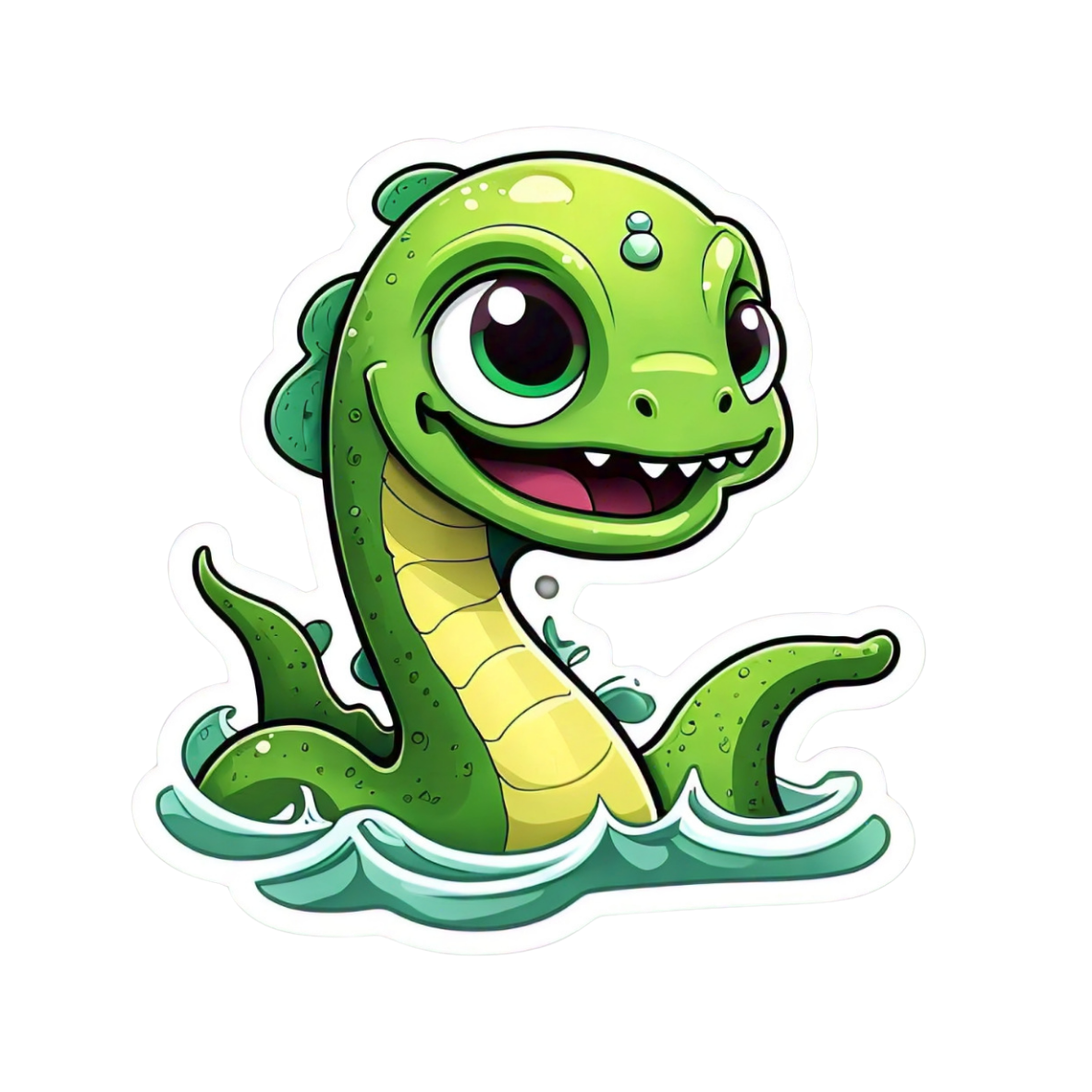 Adorable Sea Monster Sticker Set