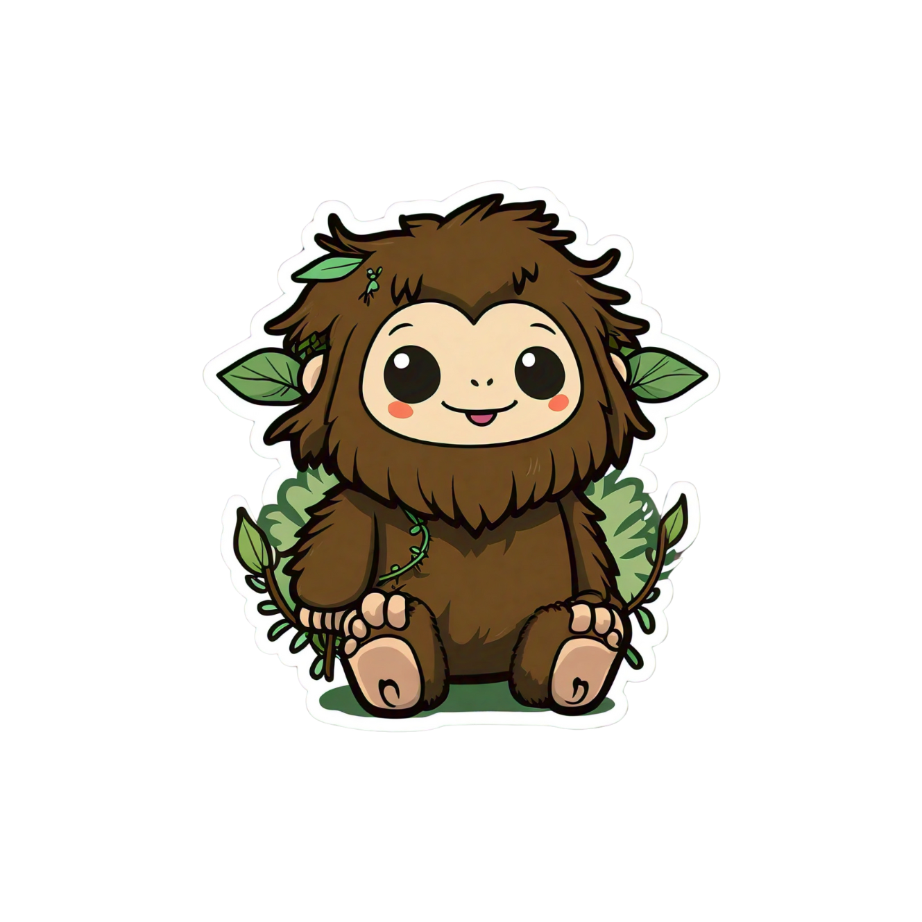 Cute Bigfoot sticker set