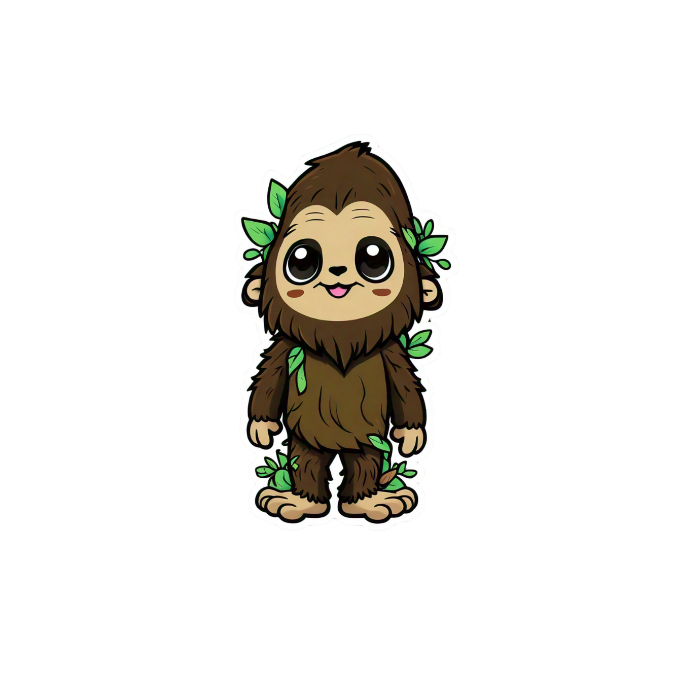 Cute Bigfoot sticker set