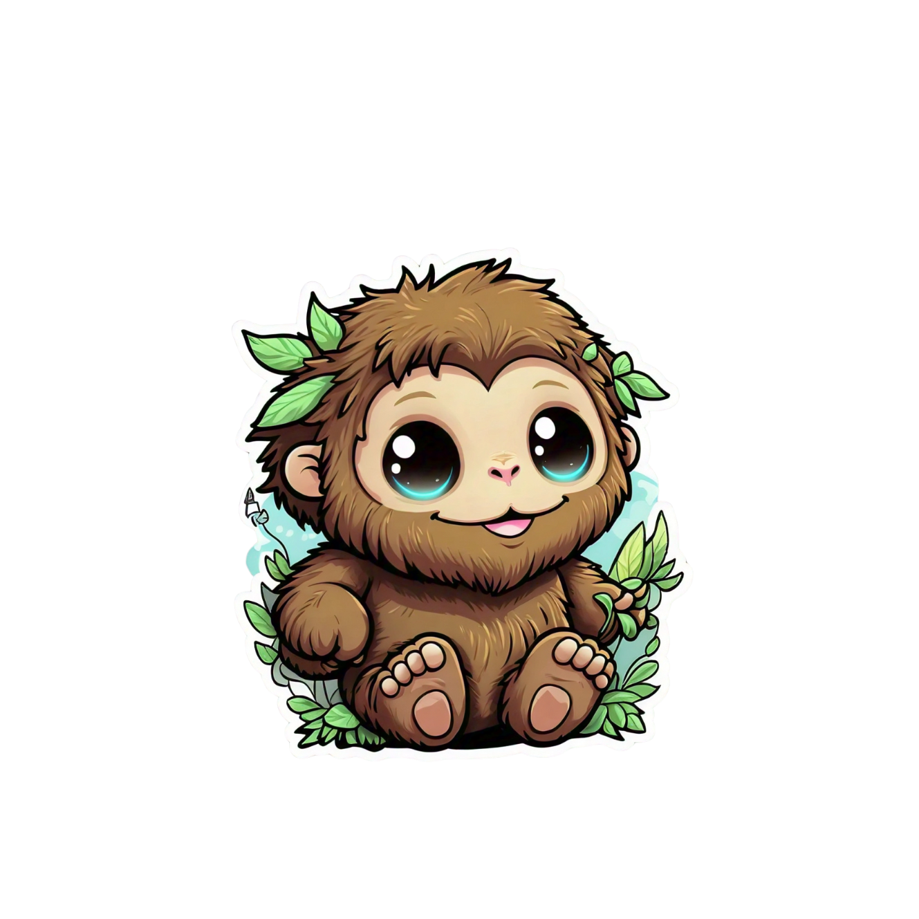 Cute Bigfoot sticker set