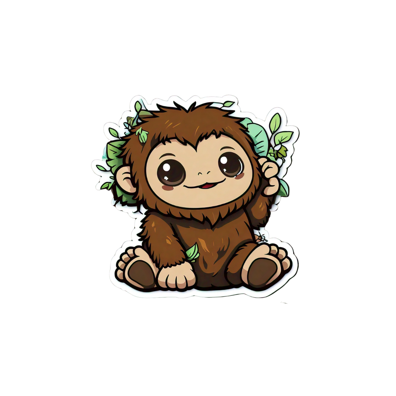 Cute Bigfoot sticker set