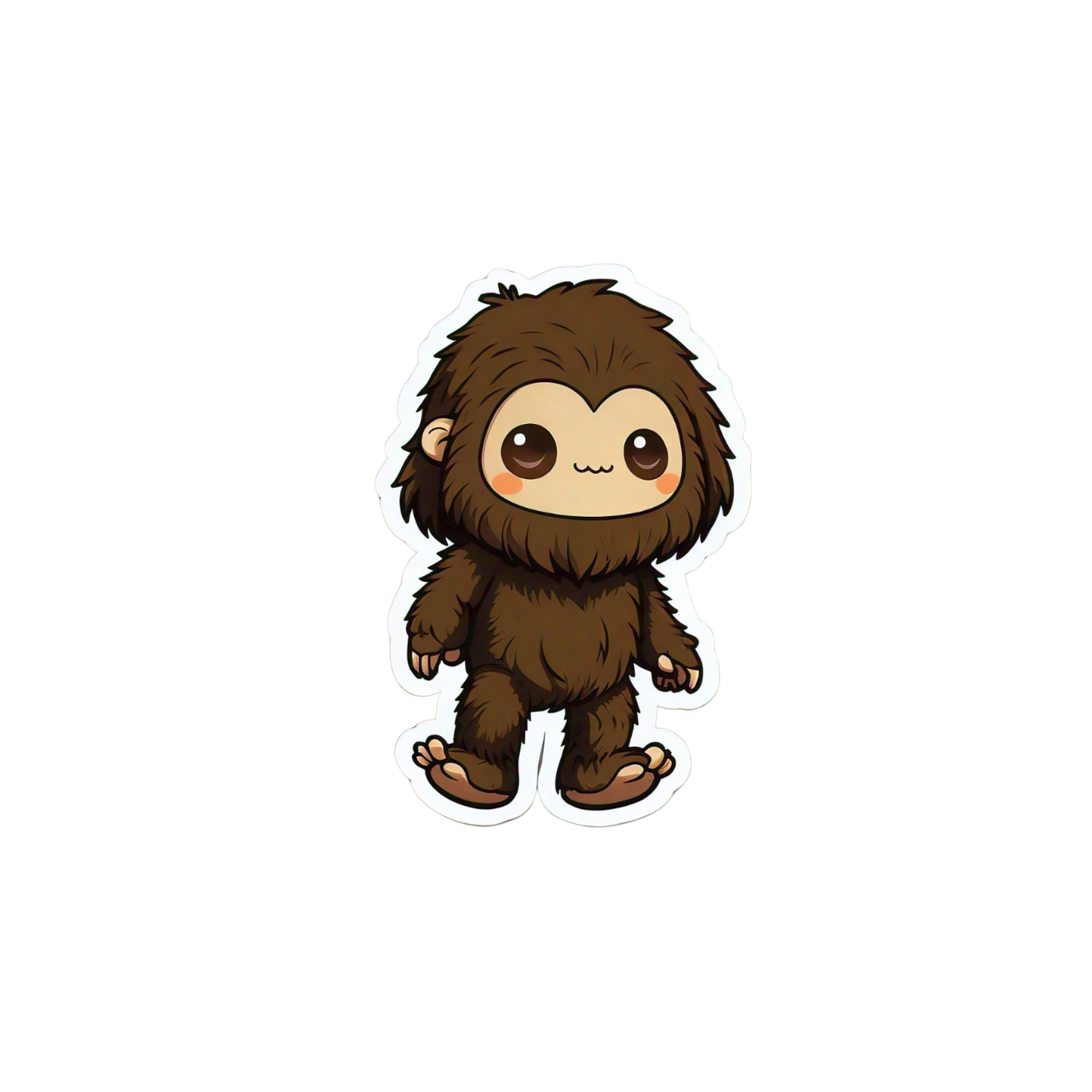 Cute Bigfoot sticker set