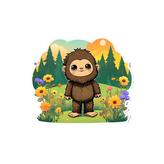 Cute Bigfoot sticker set