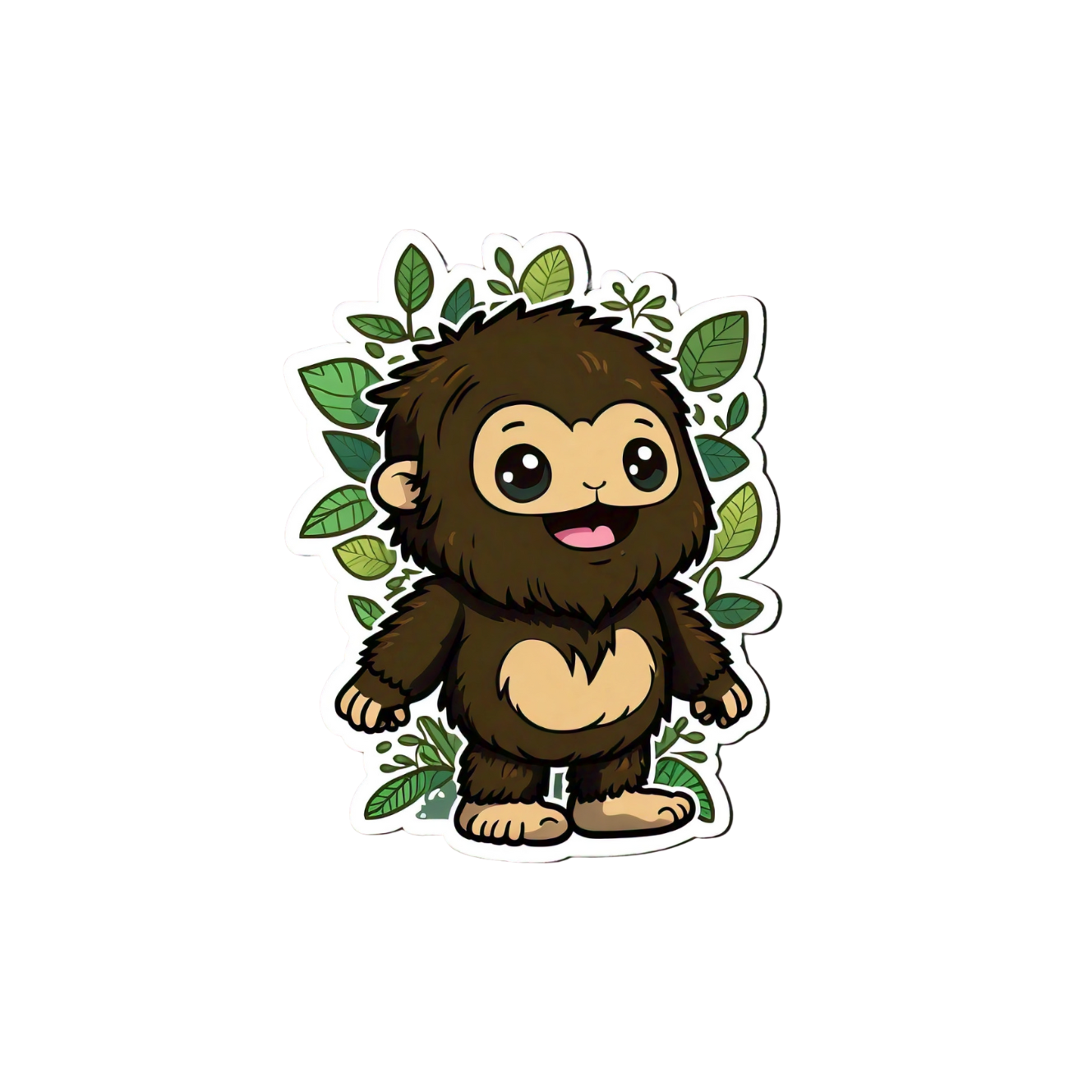 Cute Bigfoot sticker set