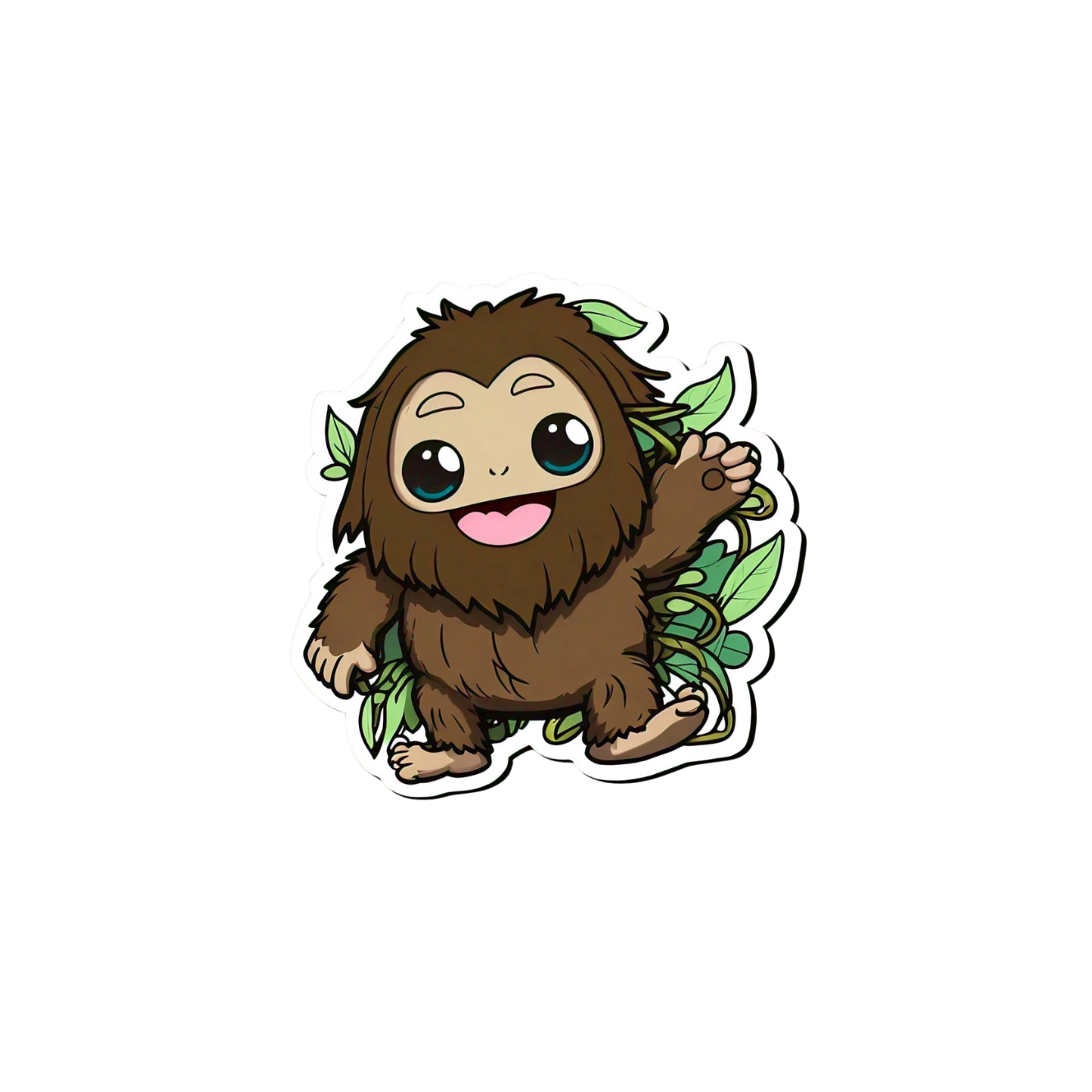 Cute Bigfoot sticker set