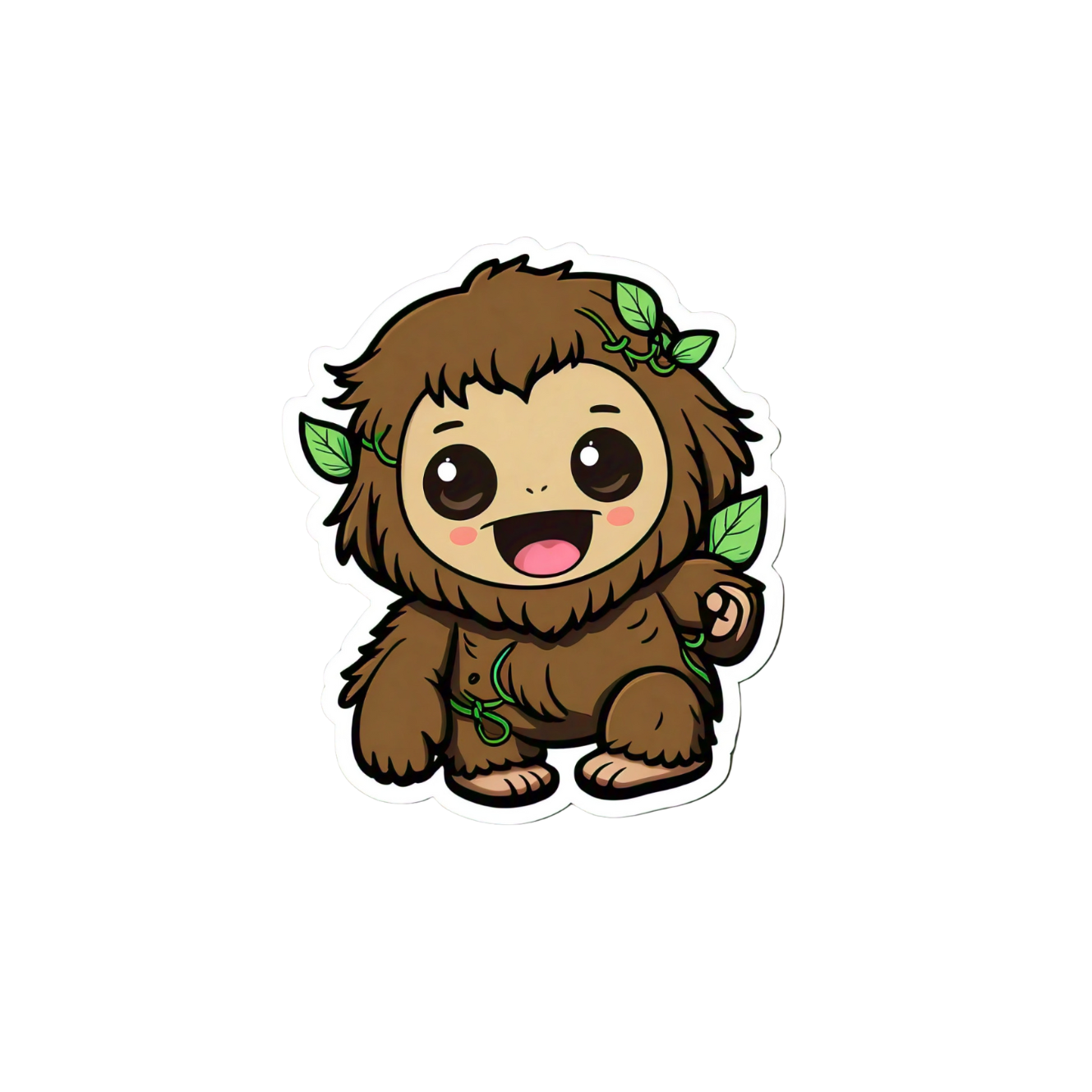 Cute Bigfoot sticker set