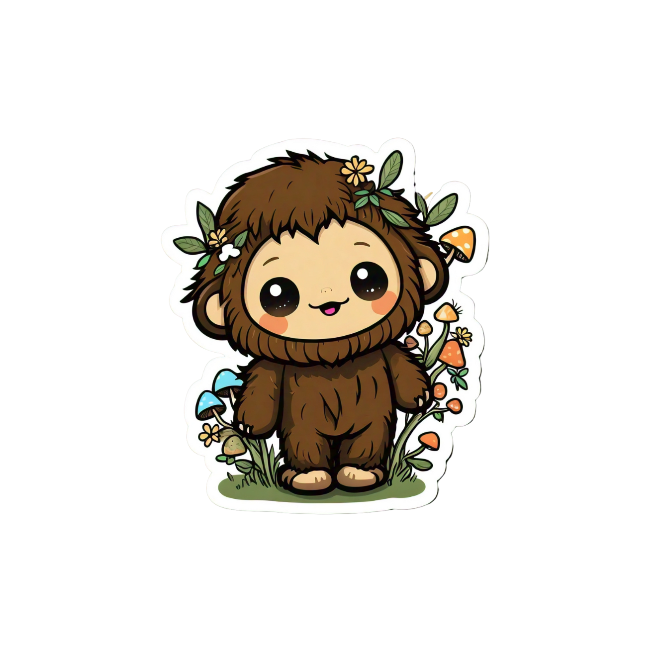 Cute Bigfoot sticker set