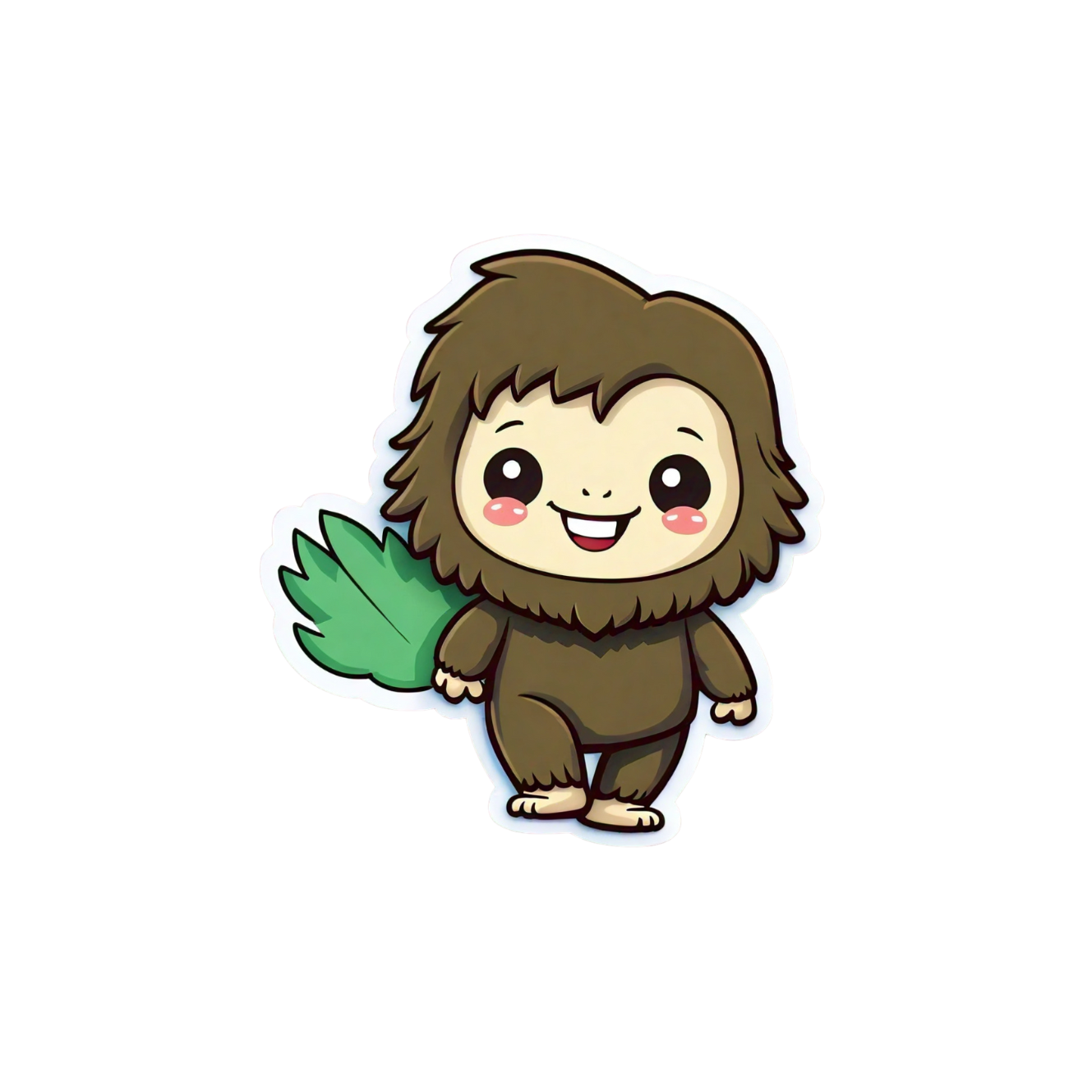 Cute Bigfoot sticker set