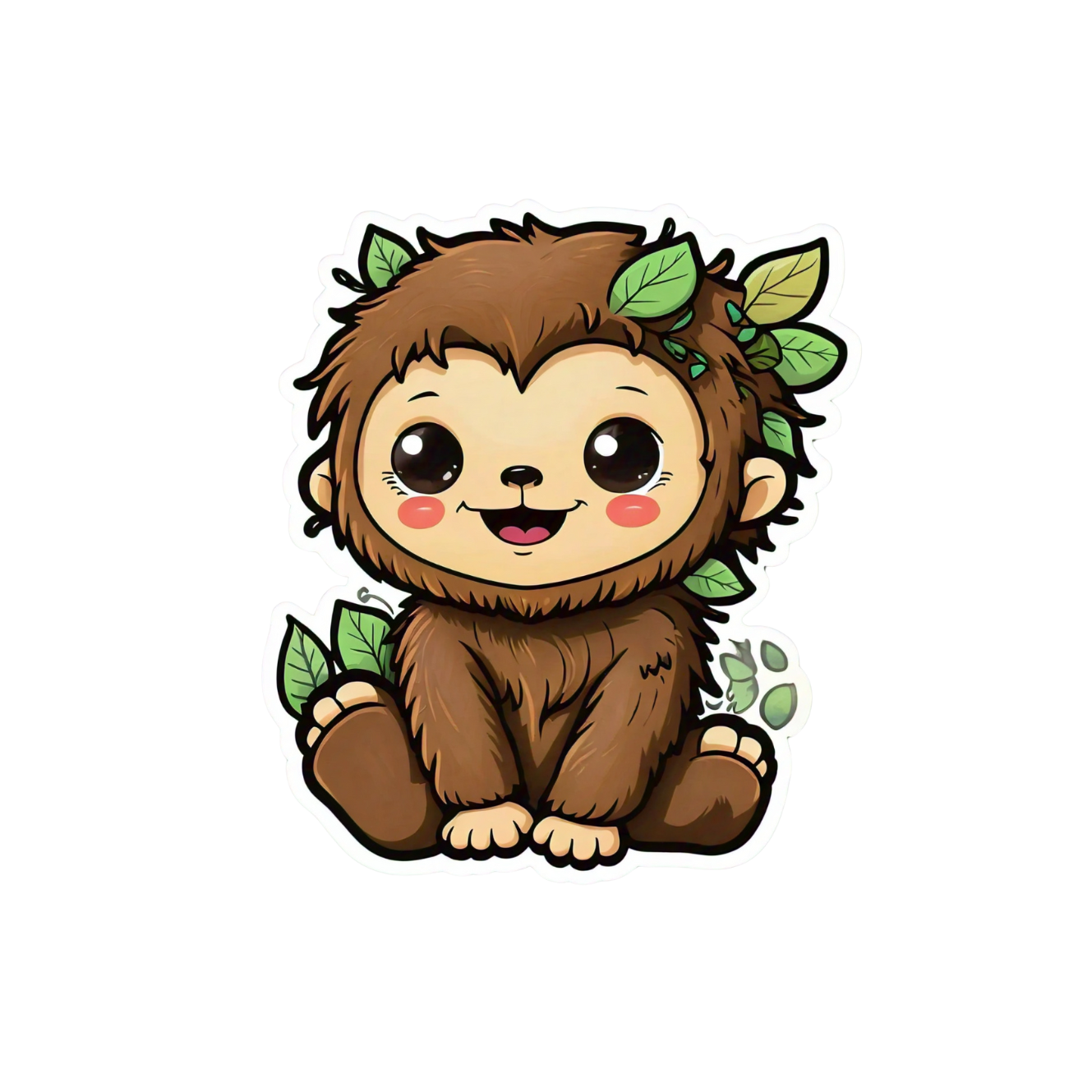 Cute Bigfoot sticker set