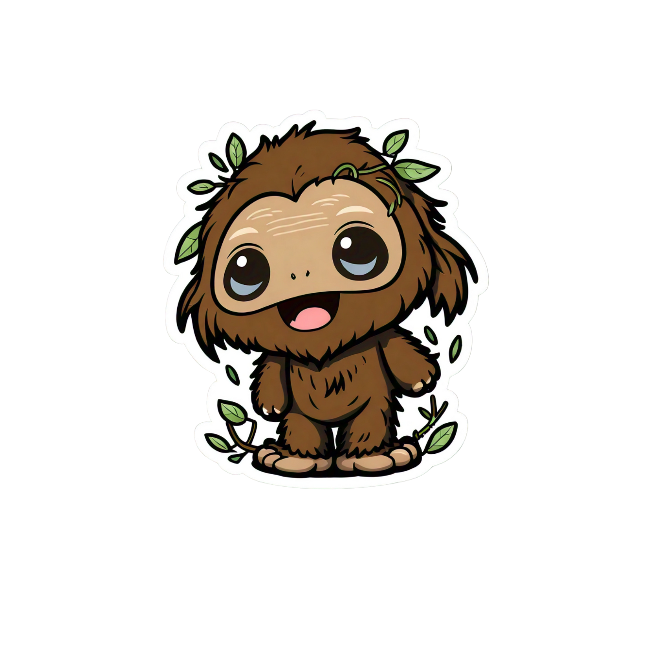 Cute Bigfoot sticker set