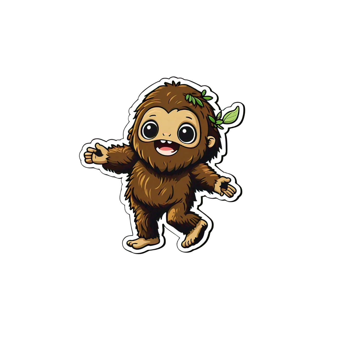 Cute Bigfoot sticker set