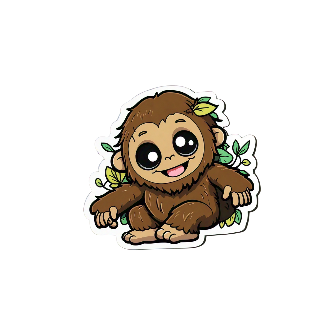 Cute Bigfoot sticker set