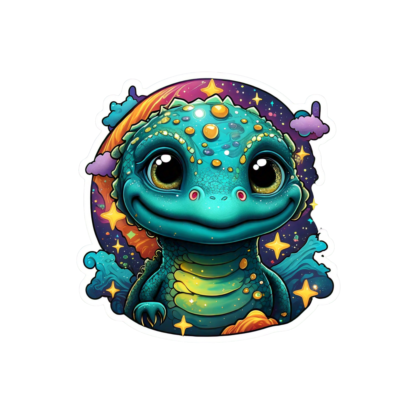 Adorable Sea Monster Sticker Set